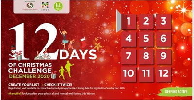 12 Days of Christmas Physical Activity Challenge Announced