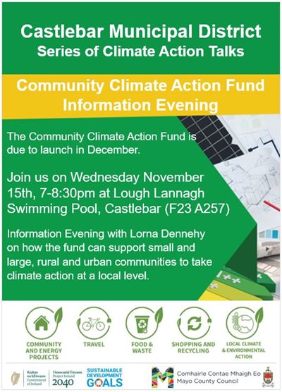 Community Climate Action Fund Talk To Be Hosted By Mayo County Council