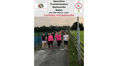 Community Call Out for Groups to Organise an Operation Transformation Walk - Sun 16th January