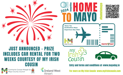 Just Announced - Free Car Hire For Winner Of Home To Mayo Competition Thanks To My Irish Cousin