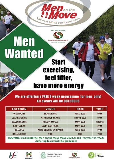 Men on the Move Physical Activity Programme Returns this Autumn