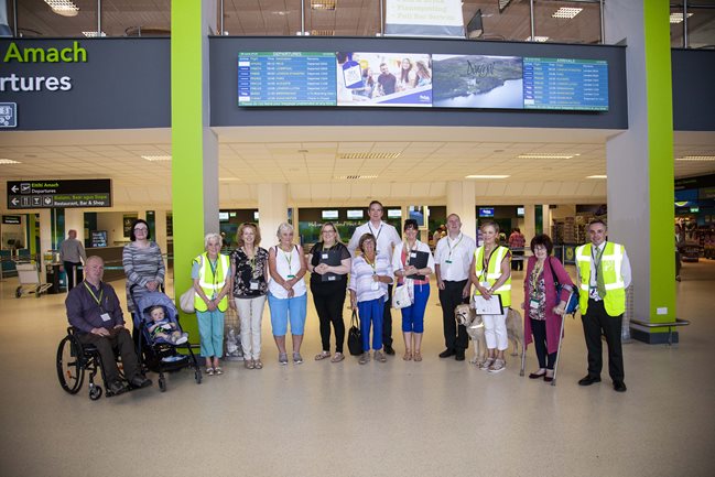 Ìmage of Age Friendly team at Knock Airport Walkability Audit