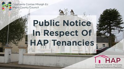 Public Notice in respect of HAP tenancies