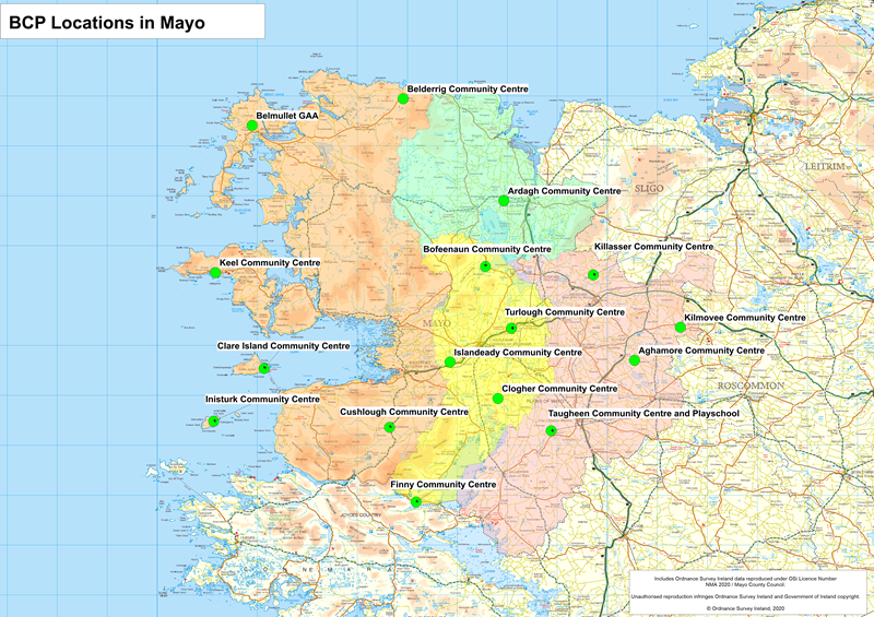 Map of BCPs in Mayo