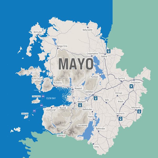 Image of a map of Mayo