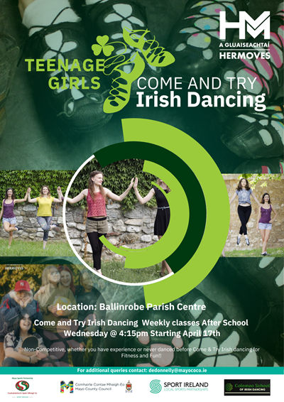 Teen Girls Irish Dancing 6 Weeks - April 17th 2024