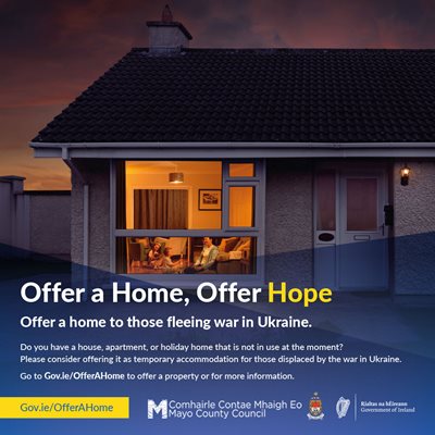 New Appeal For Mayo Properties To House Ukrainian People